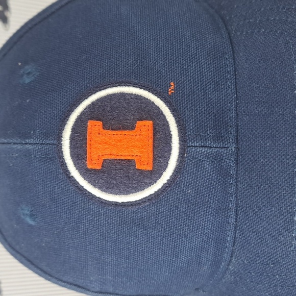 Nike Team Illinois University stitched logo blue & orange velcro tab canvas hat - Picture 6 of 9